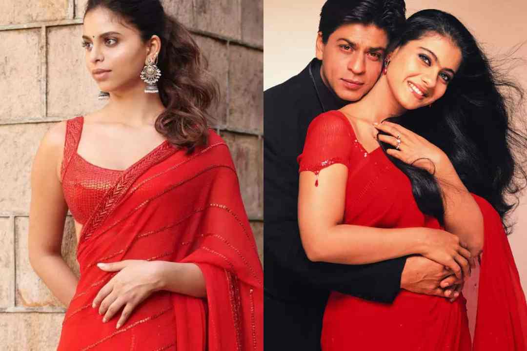 Suhana Khan in a pink sari simply reminded us of Kajol in K3G