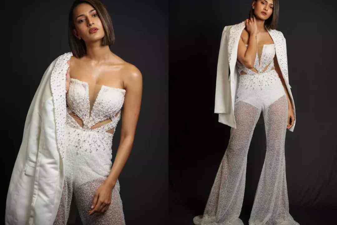 Erica Fernandes’ sheer pantsuit with a plunging neckline is the most well liked purple carpet outfit ever!